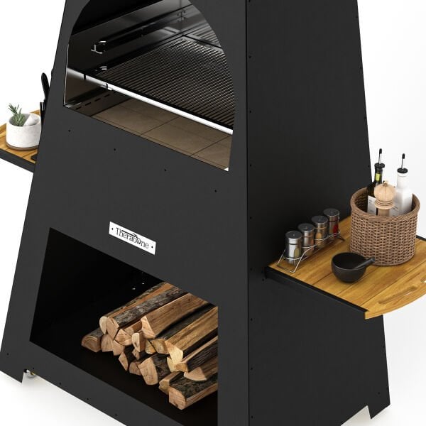 Metal Piramit Barbekü