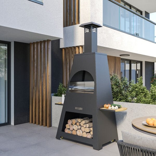 Metal Piramit Barbekü