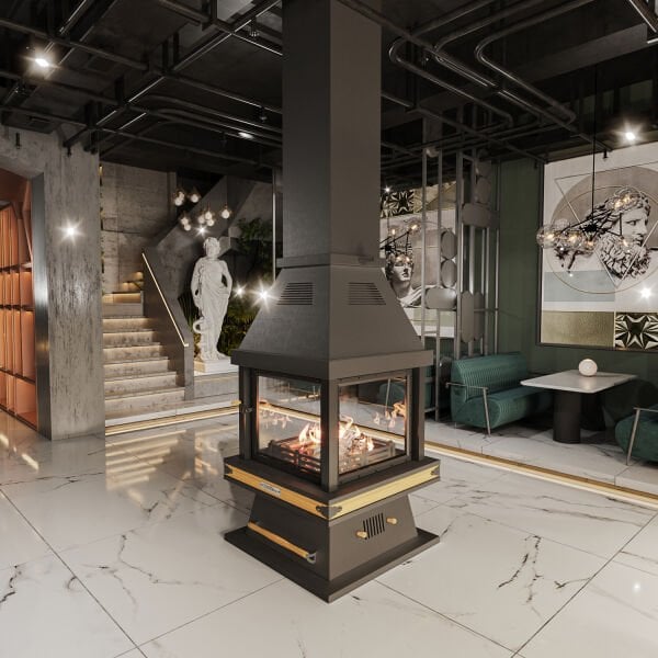 Median Metal Orta Şömine