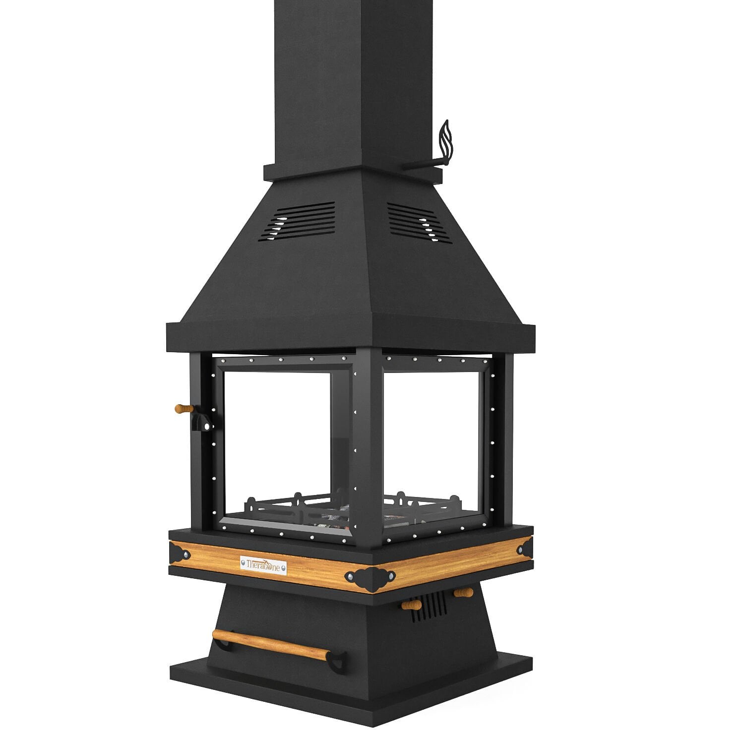 Median Metal Orta Şömine 82*82