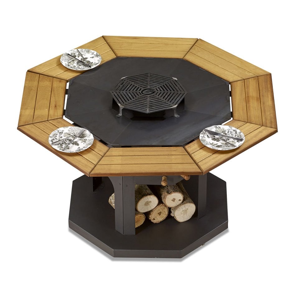Octagon Odun Mangalı