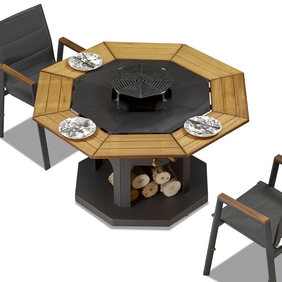 Octagon Odun Mangalı