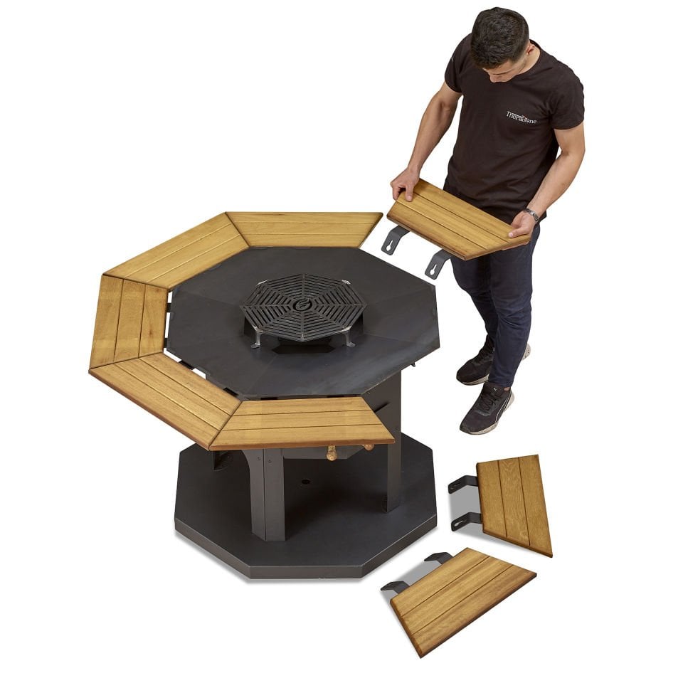Octagon Odun Mangalı