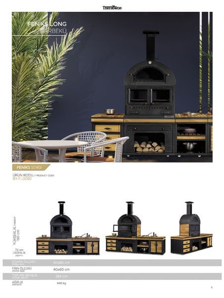 Feniks Long Barbekü 50*80*284
