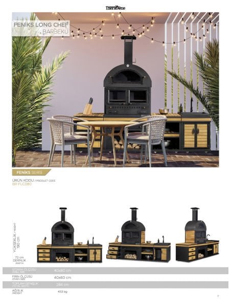 Feniks Long Chef Barbekü 50*80*284