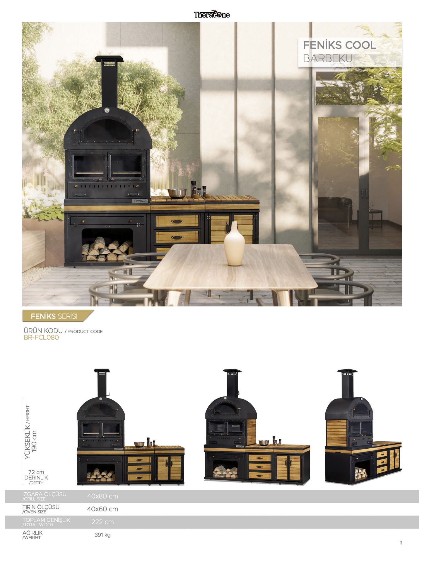 Feniks Cool Barbekü 50*80*222