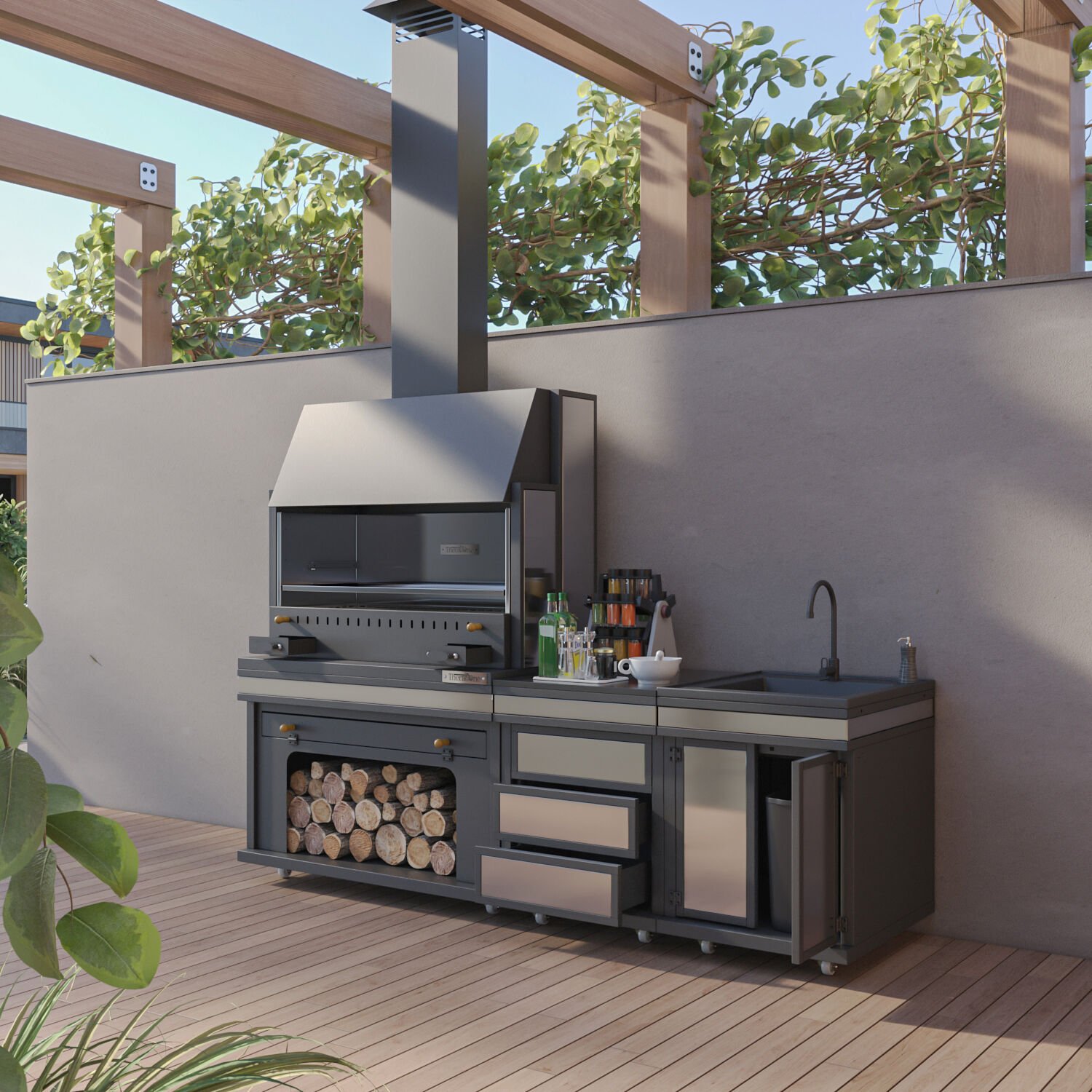 Simurg Cool Chef Barbekü 40*100*242