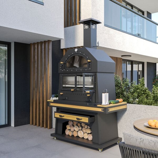 Fırınlı Piramit Barbekü 50*80