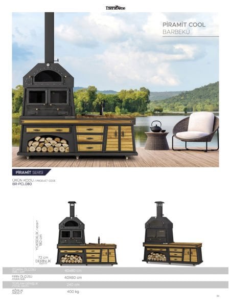 Piramit Cool Barbekü 50*80*240