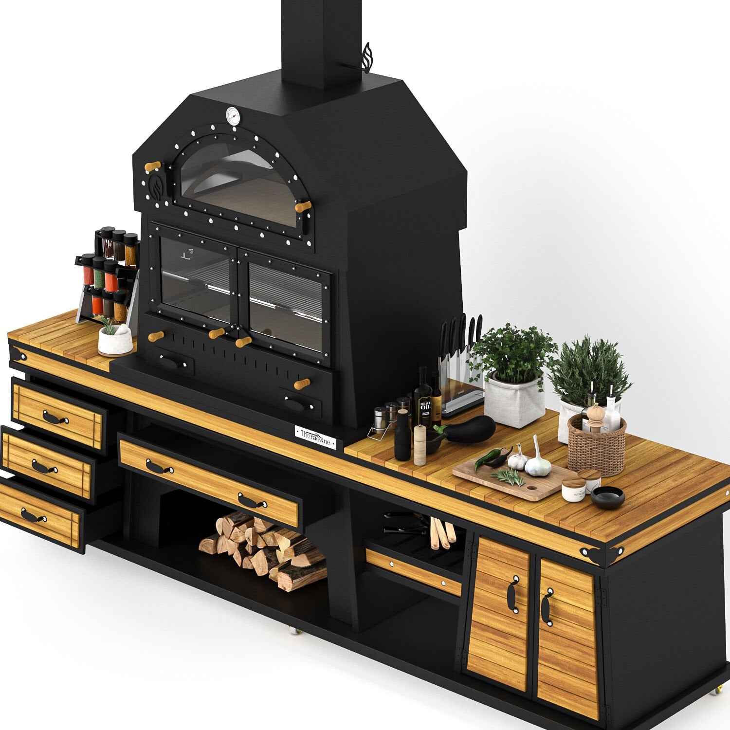 Piramit Long Barbekü 50*80*285