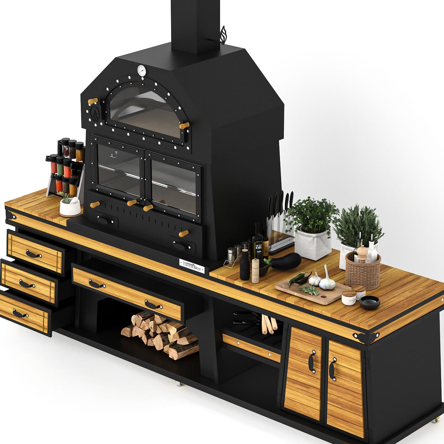 Piramit Long Barbekü 50*80*285
