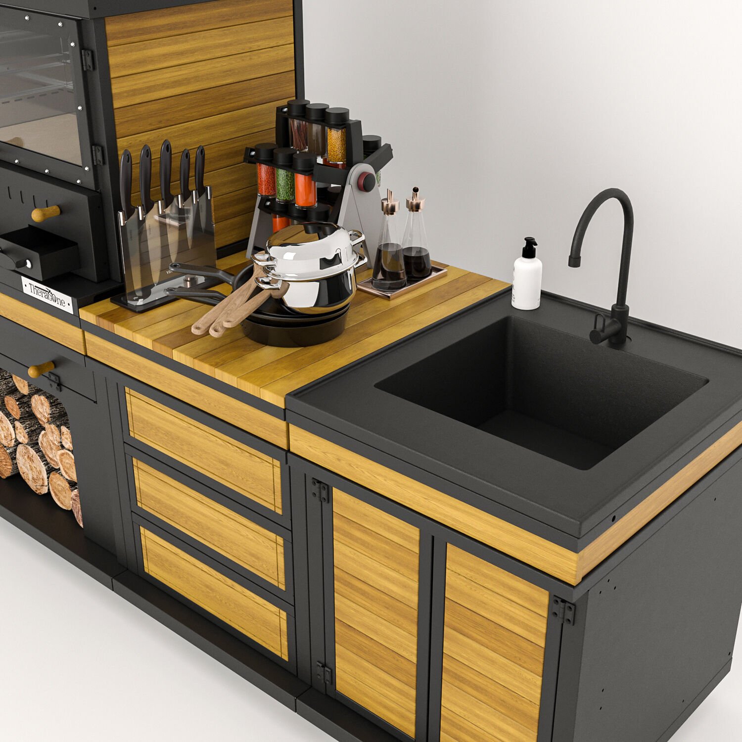 Feniks Cool Chef Barbekü 50*80*220