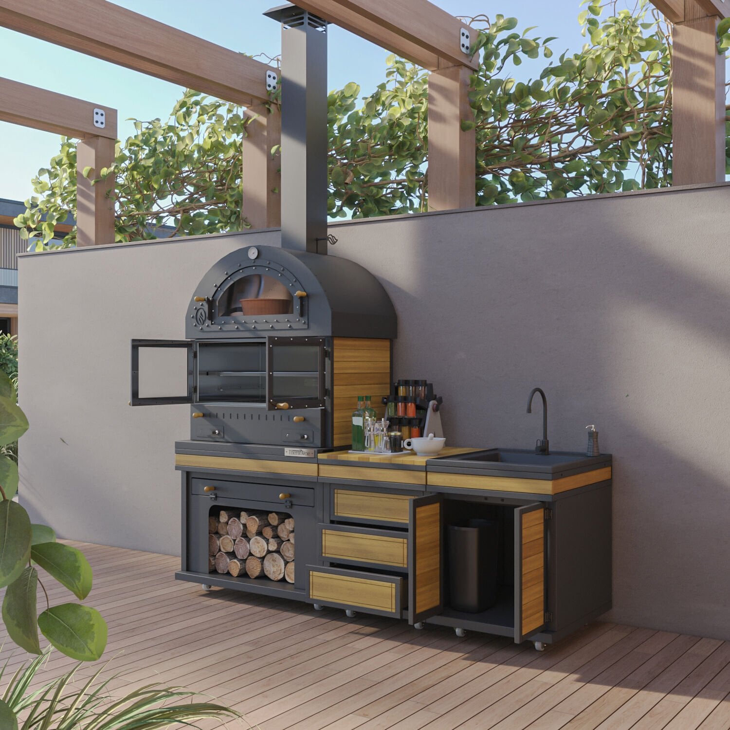 Feniks Cool Chef Barbekü 50*80*222