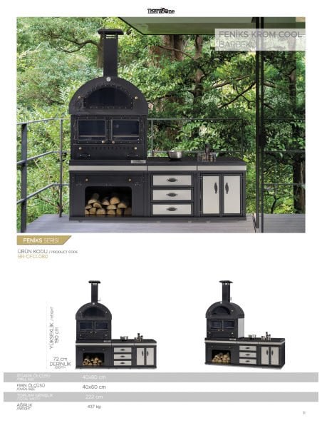 Feniks Krom Cool Barbekü 50*80*222