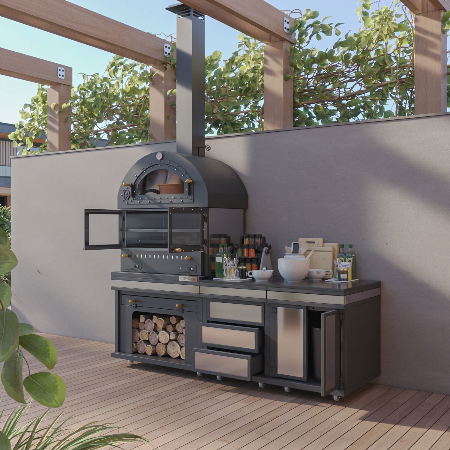 Feniks Modern Cool Barbekü 50*80*222