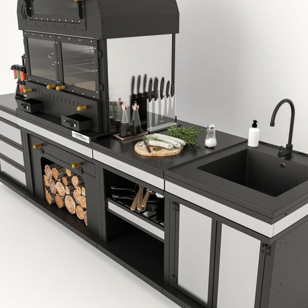 Feniks Modern Long Chef Barbekü 50*80*284