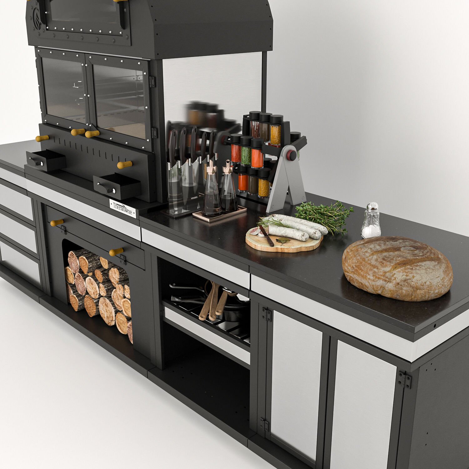 Feniks Modern Long Barbekü 50*80*284