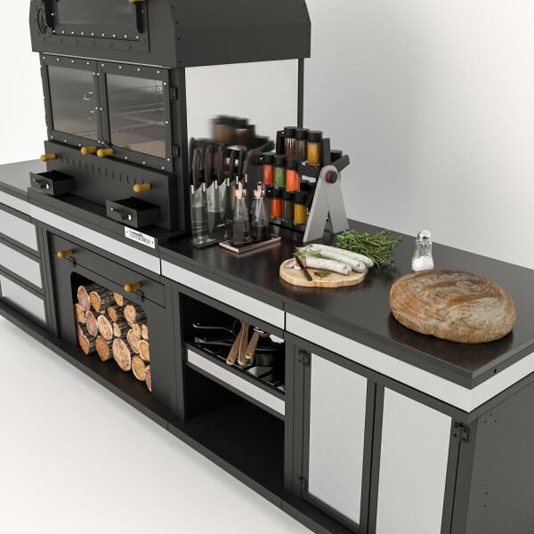 Feniks Modern Long Barbekü 50*80*284