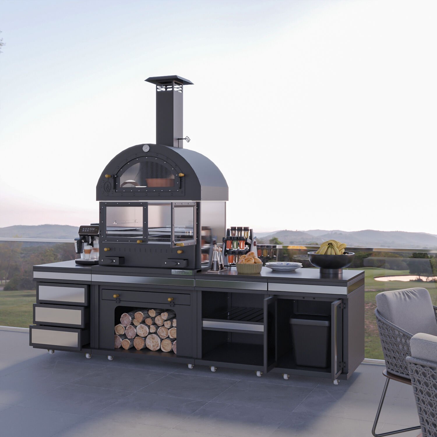 Feniks Modern Long Barbekü 50*80*284