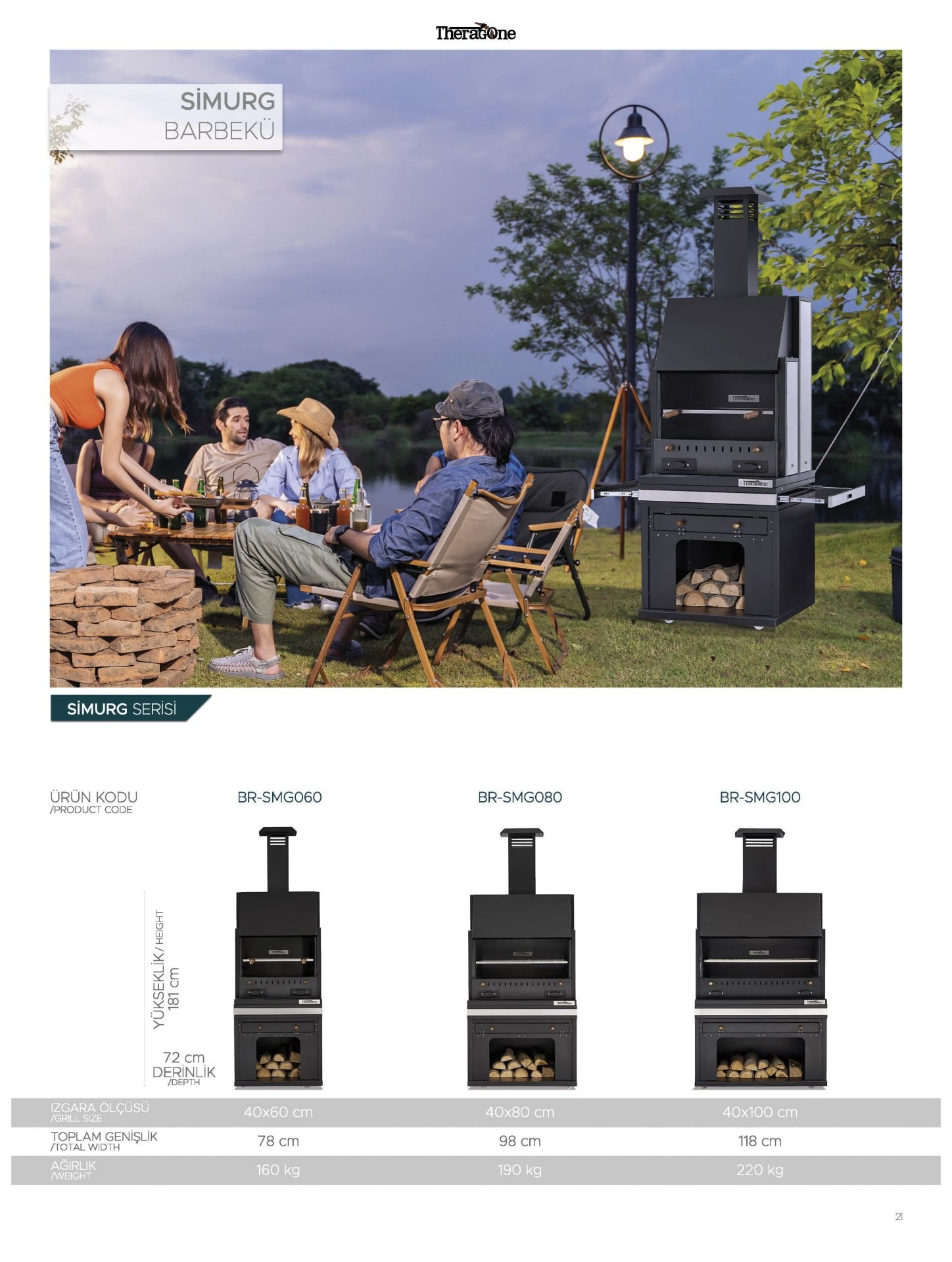 Simurg Barbekü 40*100