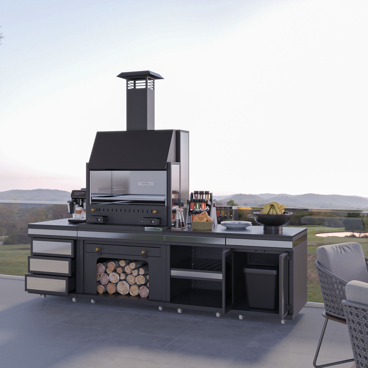 Simurg Long Barbekü 40*80*284