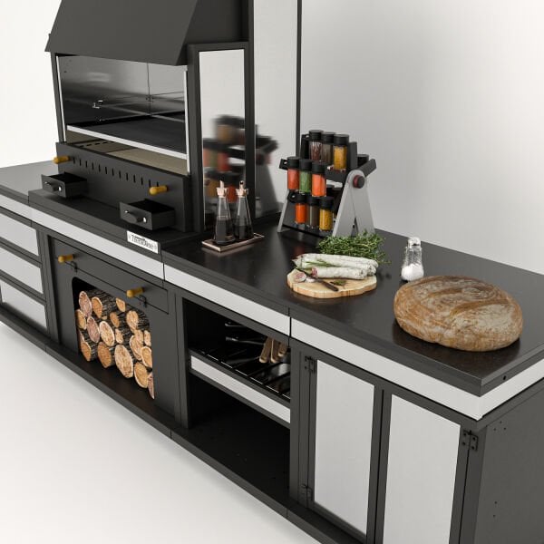 Simurg Long Barbekü 40*100*304