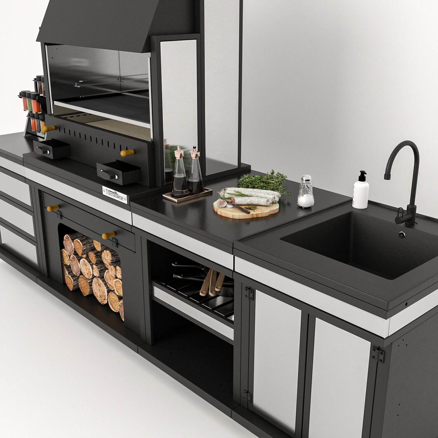 Simurg Long Chef Barbekü 40*80*284