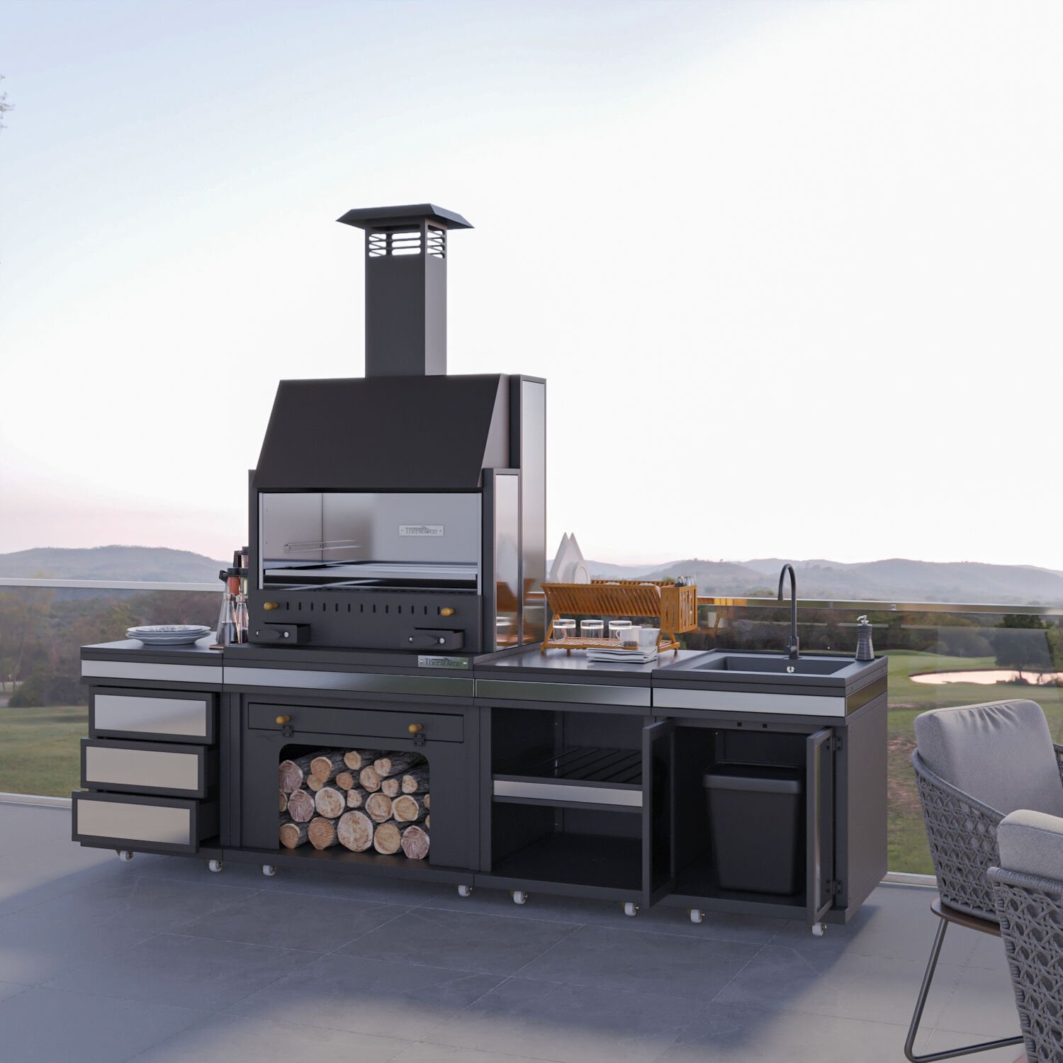 Simurg Long Chef Barbekü 40*80*284