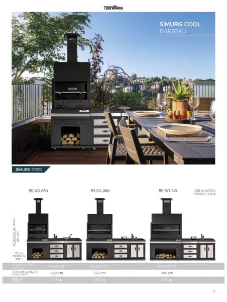 Simurg Cool Barbekü 40*100*242