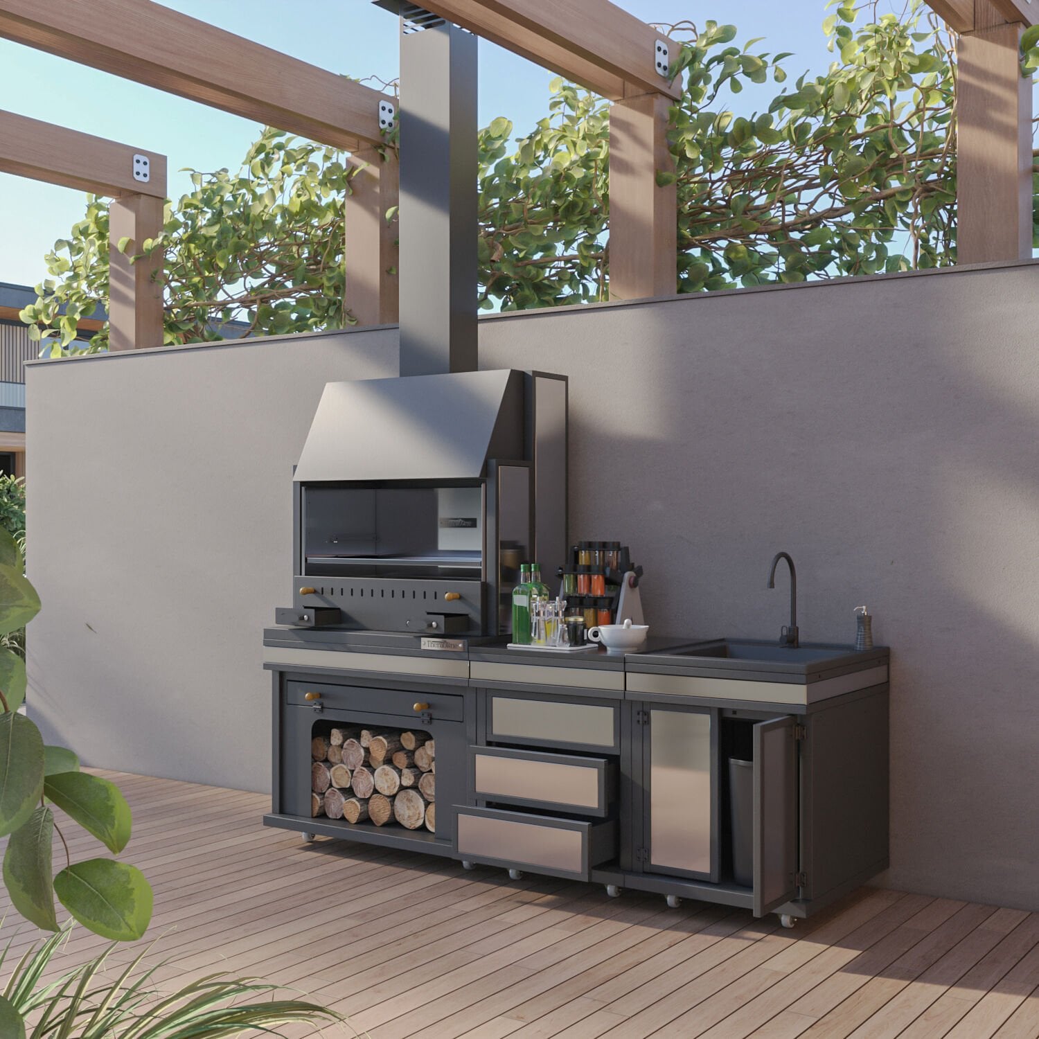 Simurg Cool Chef Barbekü 40*80*222