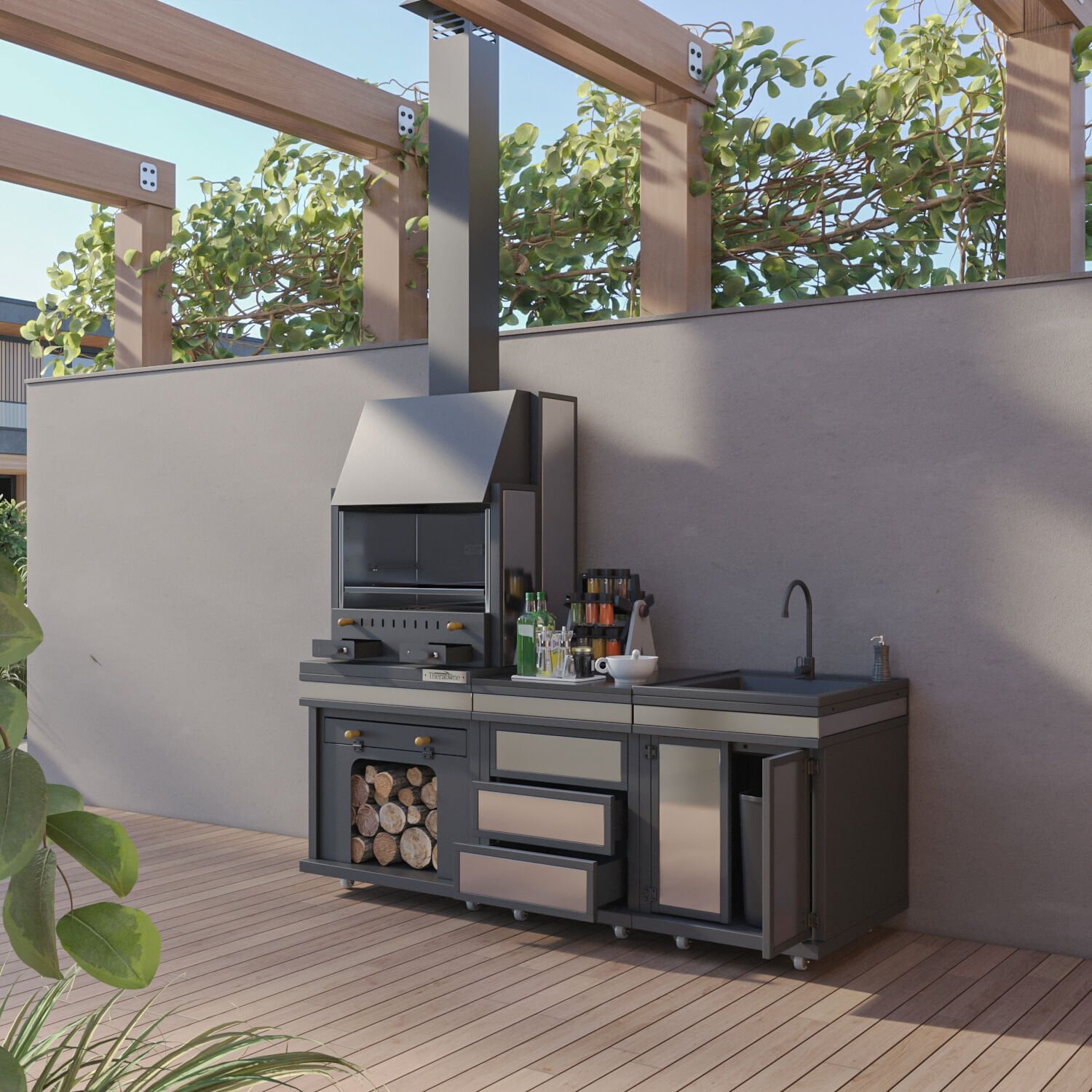 Simurg Cool Chef Barbekü 40*60*202