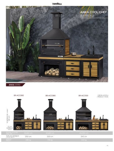 Anka Cool Chef Barbekü 40*100*242