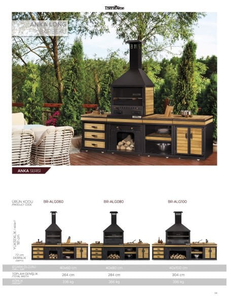 Anka Long Barbekü 40*80*284