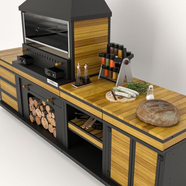Anka Long Barbekü 40*100*304