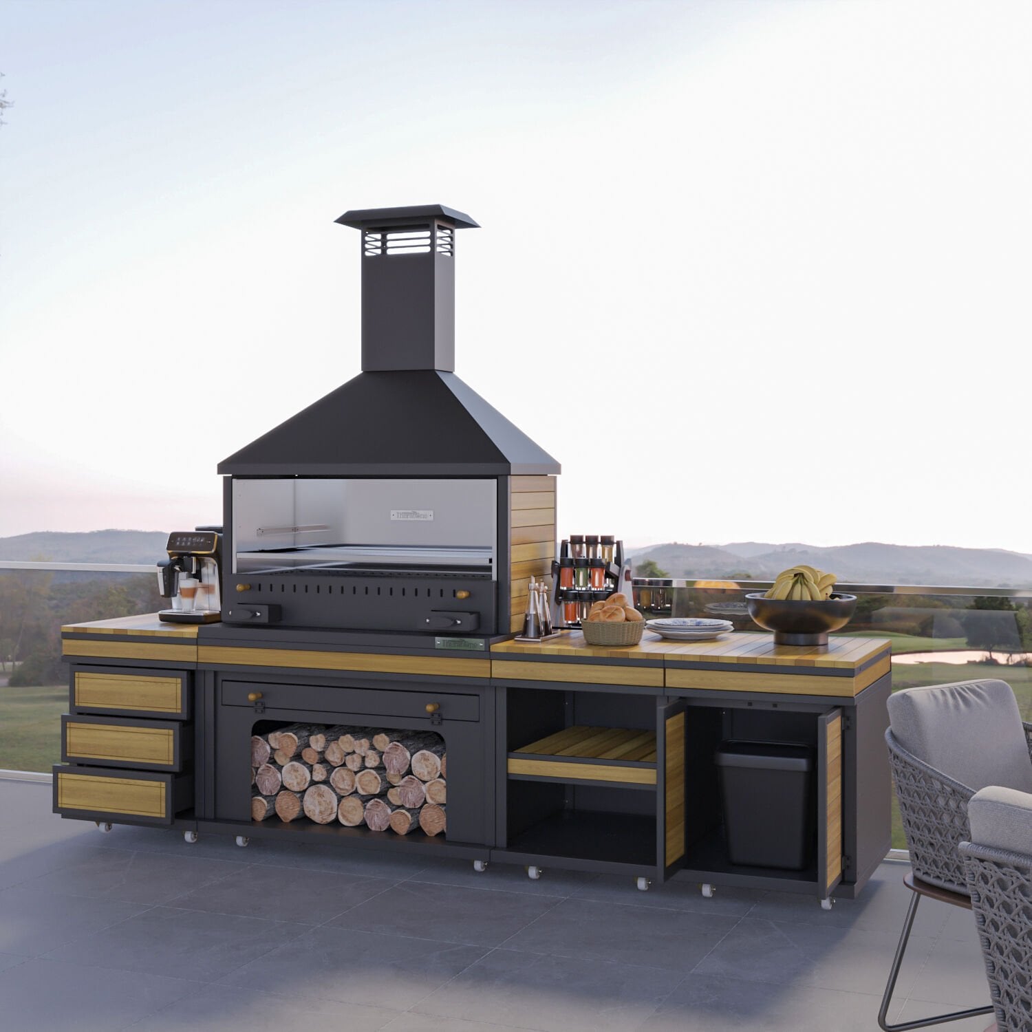 Anka Long Barbekü 40*100*304