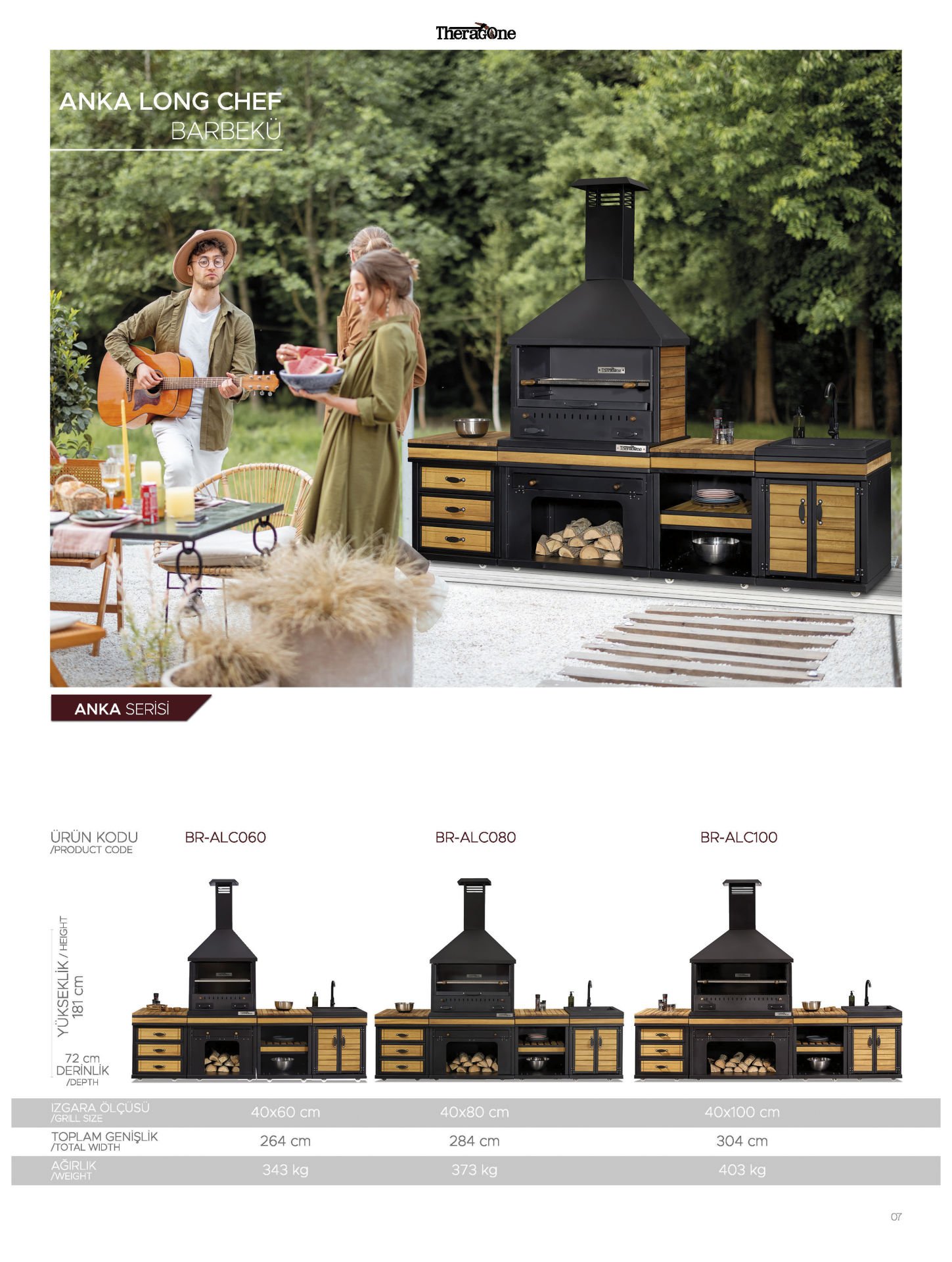 Anka Long Chef Barbekü 40*80*284
