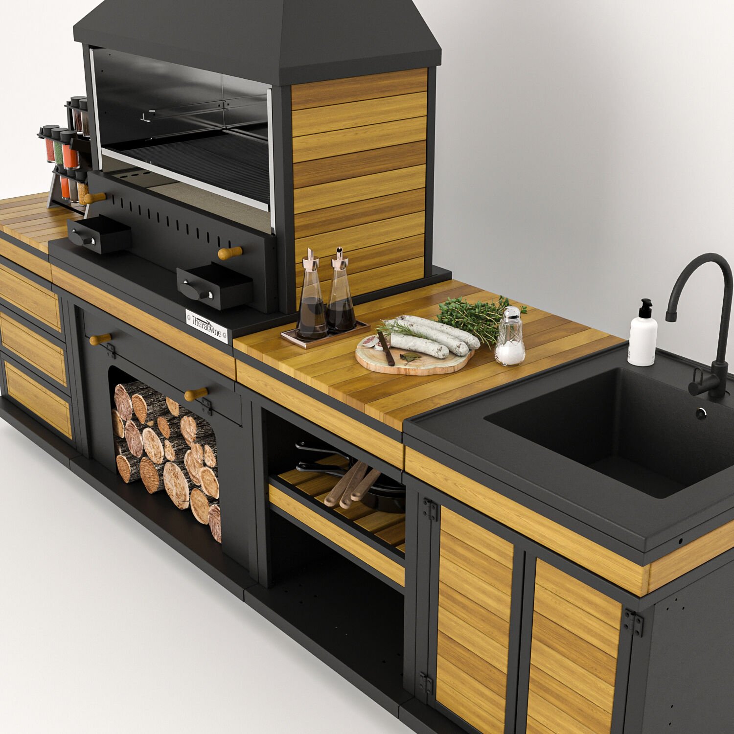 Anka Long Chef Barbekü 40*100*304