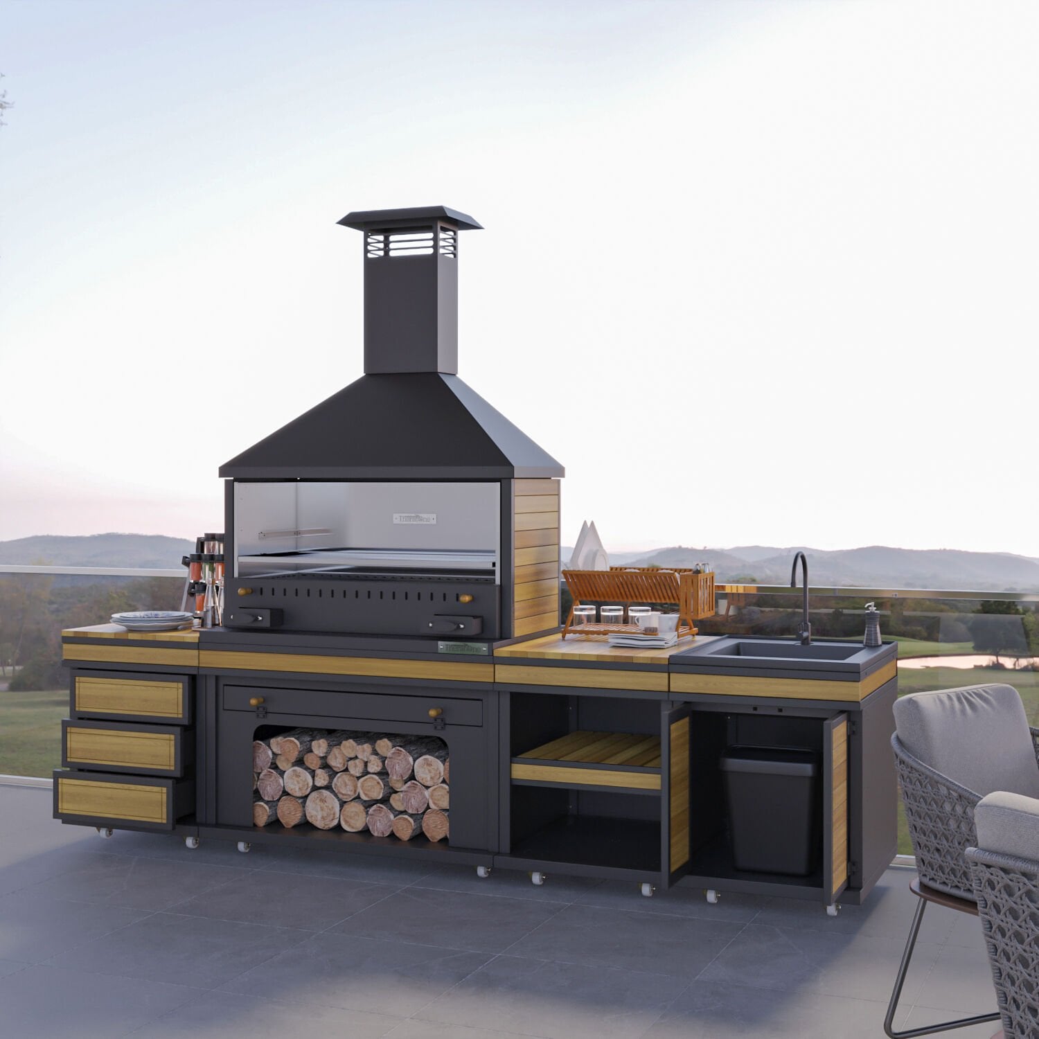 Anka Long Chef Barbekü 40*100*304