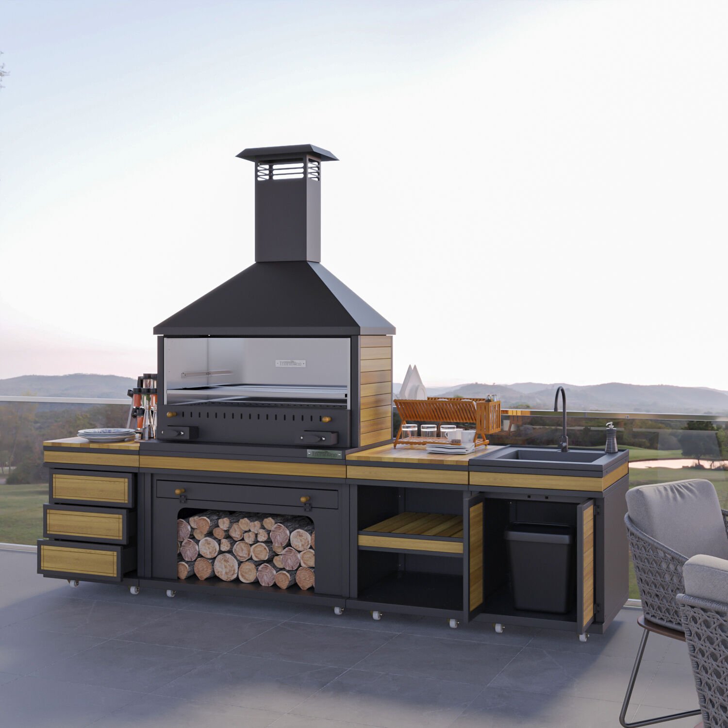 Anka Long Chef Barbekü 40*100*304
