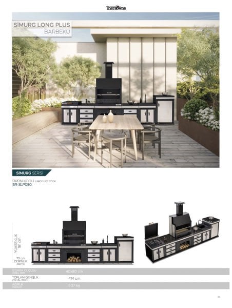 Simurg Long Plus Barbekü 40*80*414