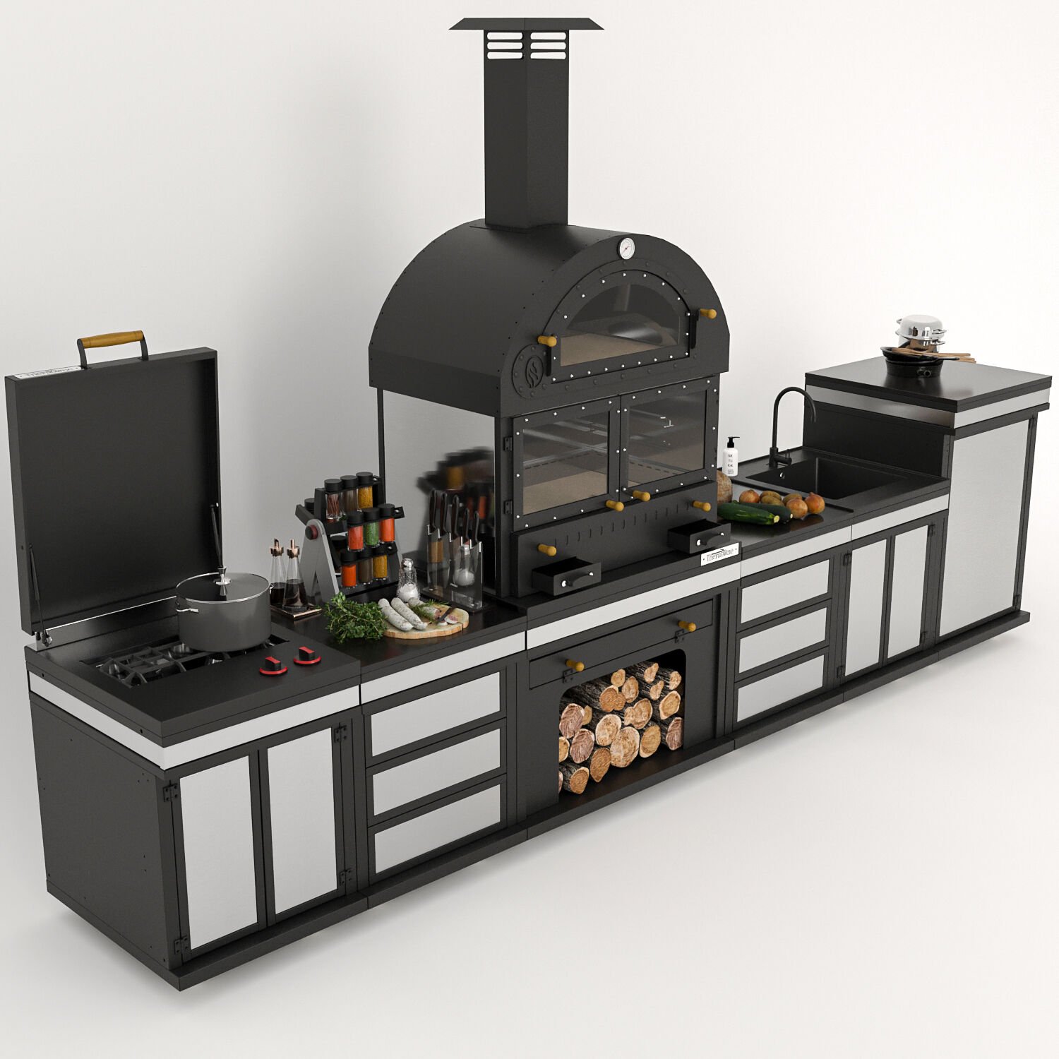 Feniks Modern Long Plus Barbekü 50*80*421