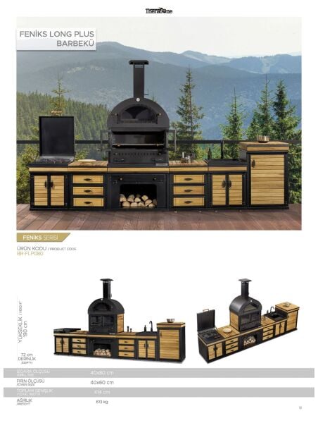 Feniks Naturel Long Plus Barbekü 50*80*414