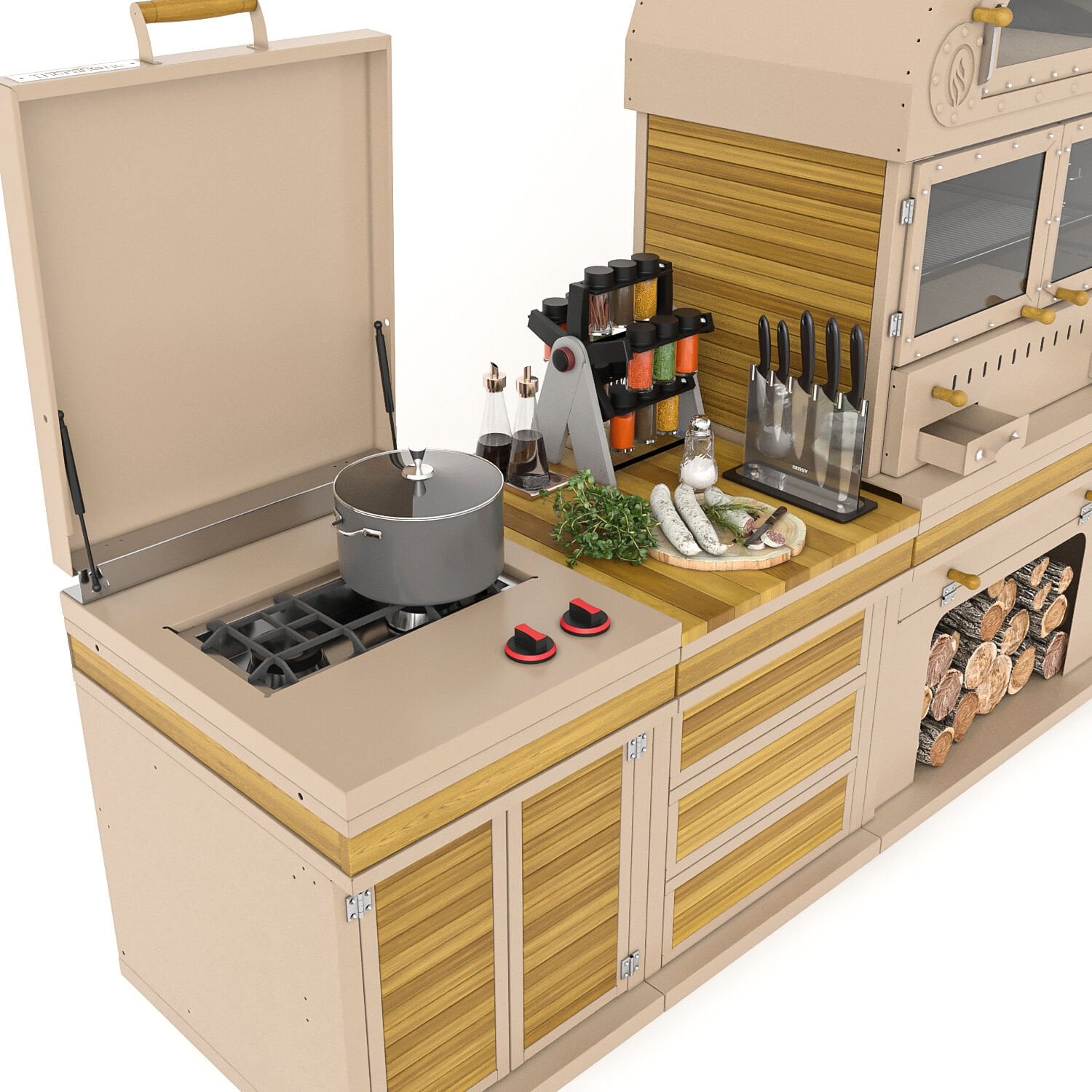 Feniks Naturel Long Plus Barbekü 50*80*421