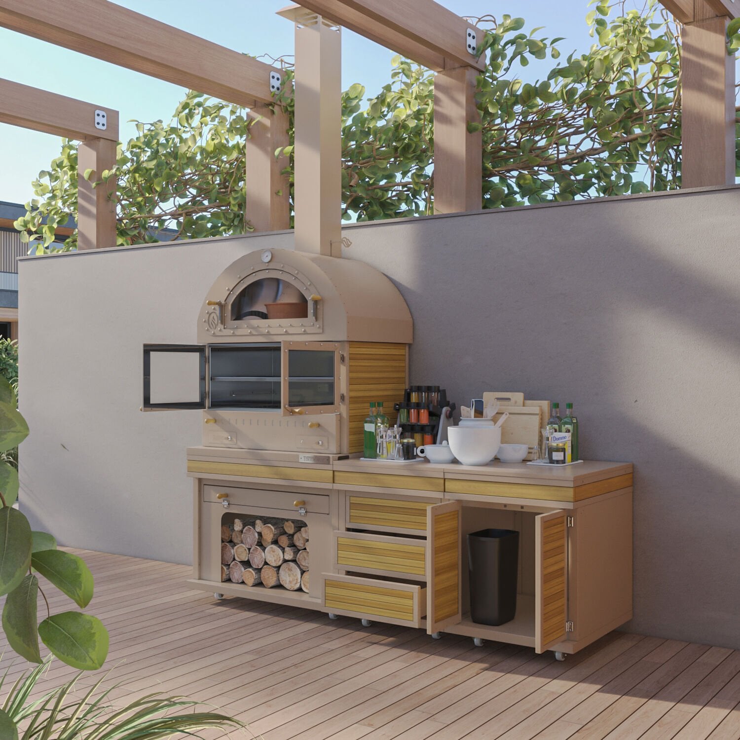 Feniks Naturel Cool Barbekü 50*80*222