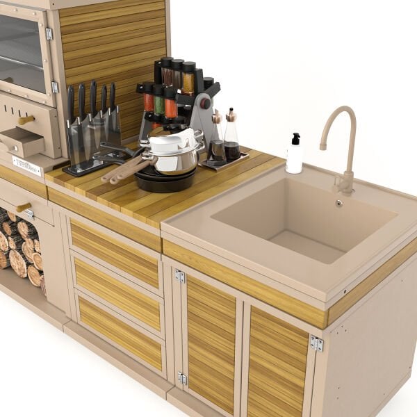 Feniks Naturel Cool Chef Barbekü 50*80*222