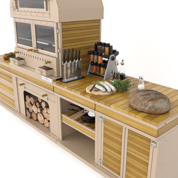 Feniks Naturel Long Barbekü 50*80*284