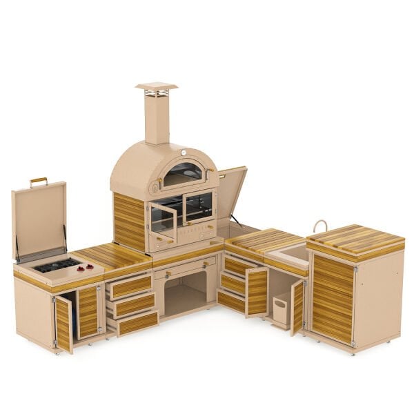 Feniks Natürel Köşe Plus Barbekü 50*80*486