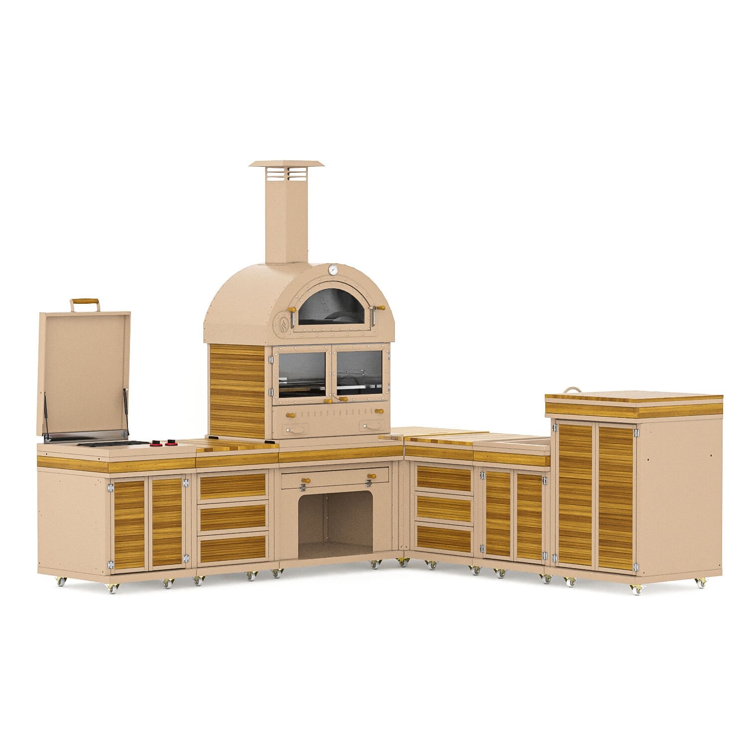 Feniks Natürel Köşe Plus  Barbekü 50*80*493