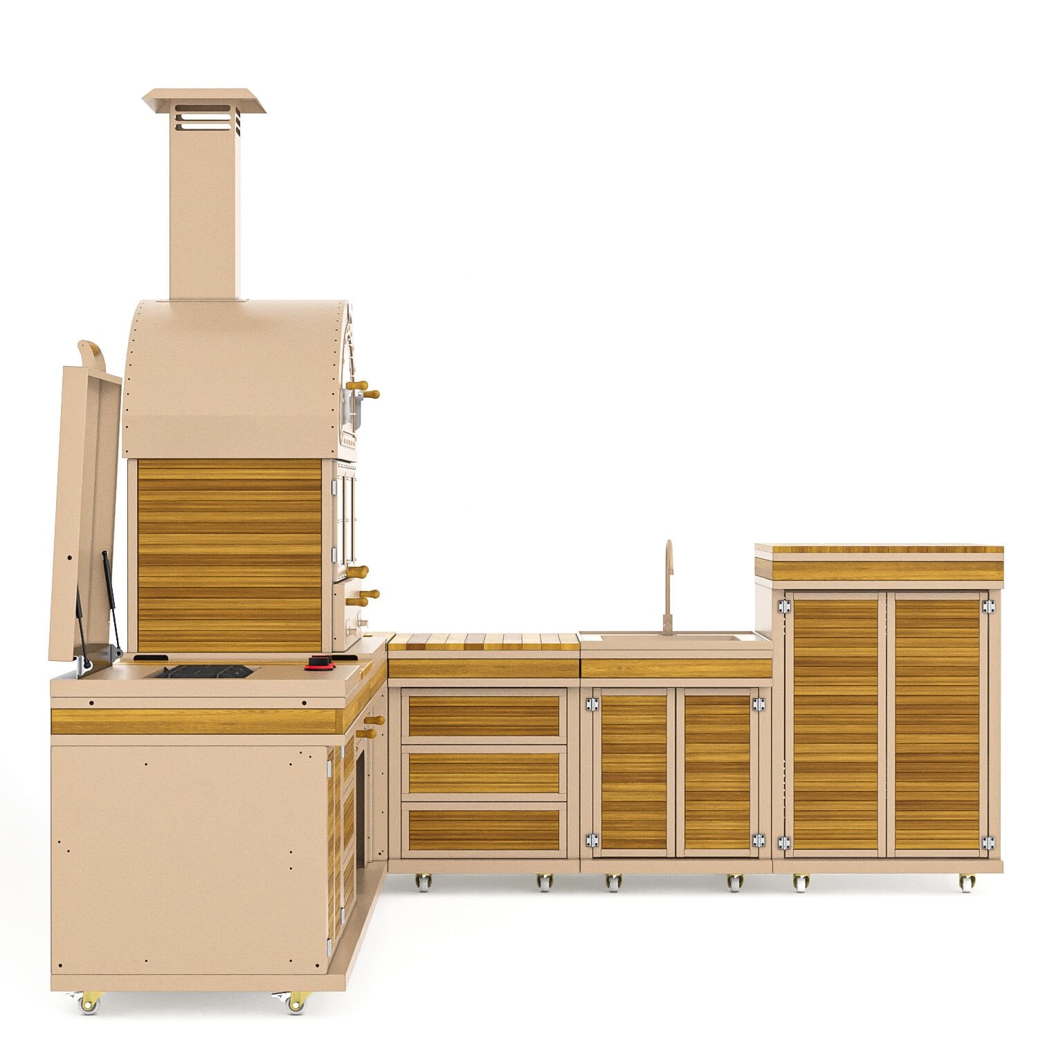 Feniks Natürel Köşe Plus Barbekü 50*80*493